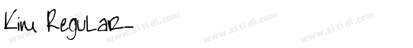 Kim Regular字体转换